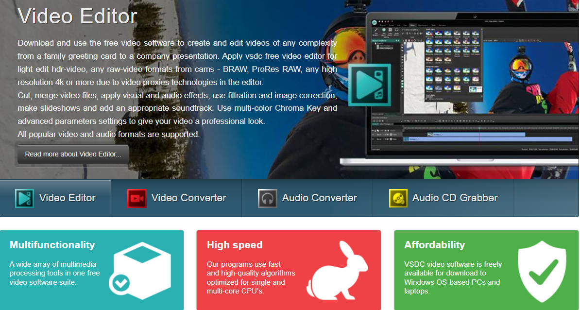 vsdc reaction video software