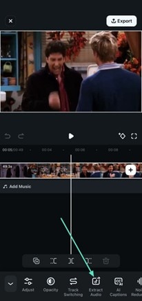filmora extract audio tool