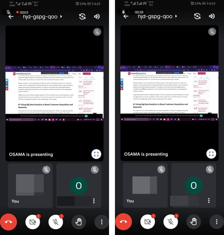 record google meet video meetings on android
