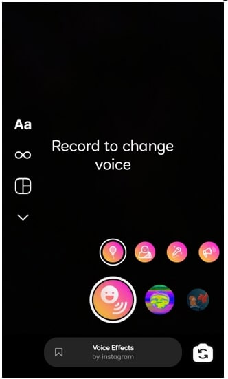 change Instagram Story video voice