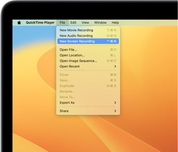 new screen recording quicktime player