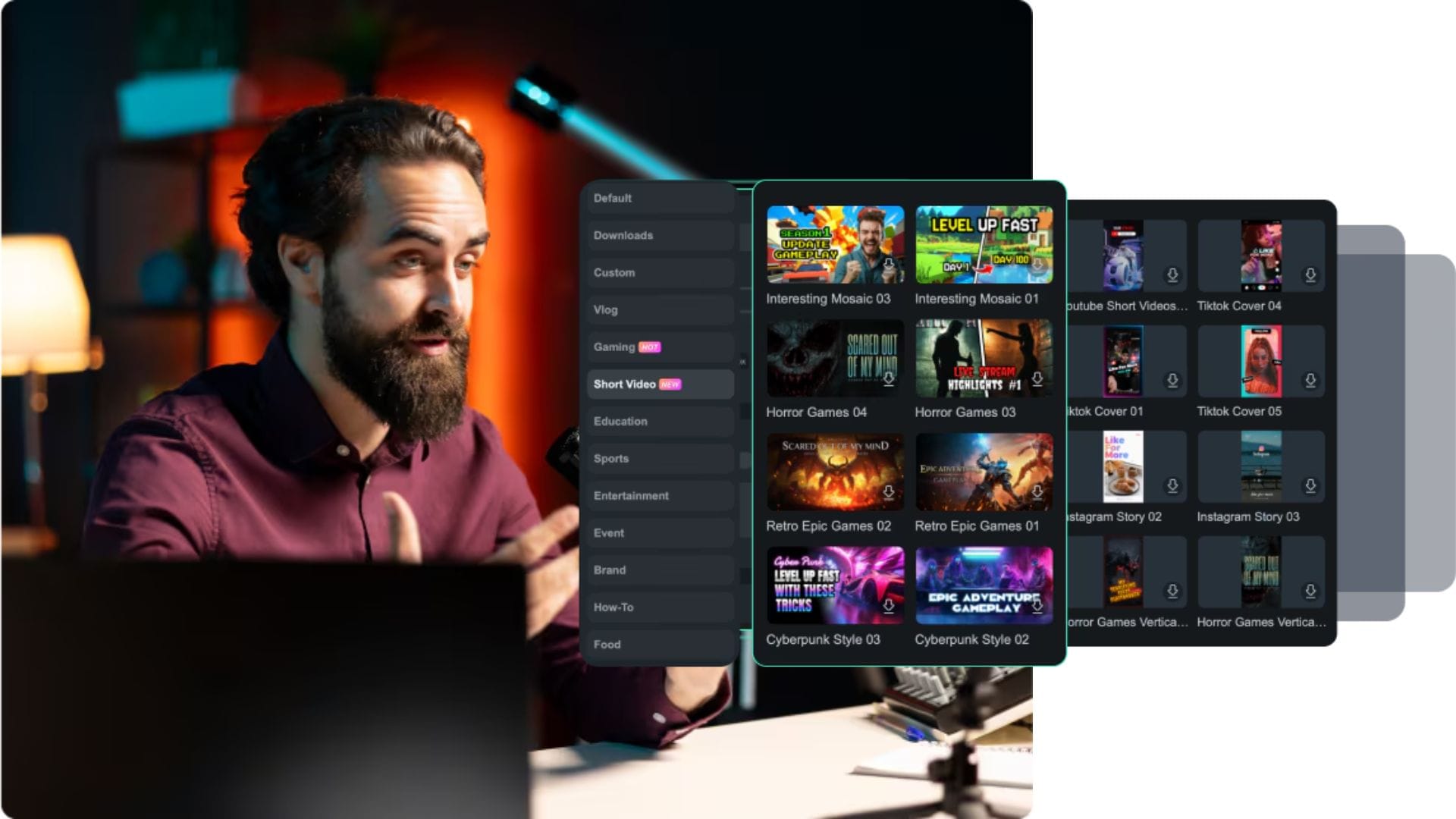 filmora ai thumbnail creator feature