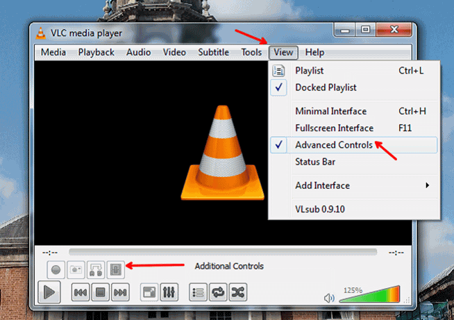 recording mp4 with vlc media player