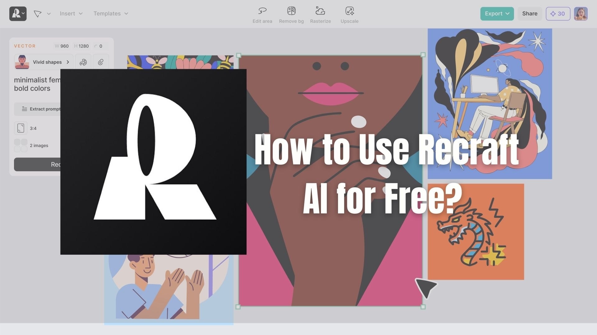 how to use recraft ai for free