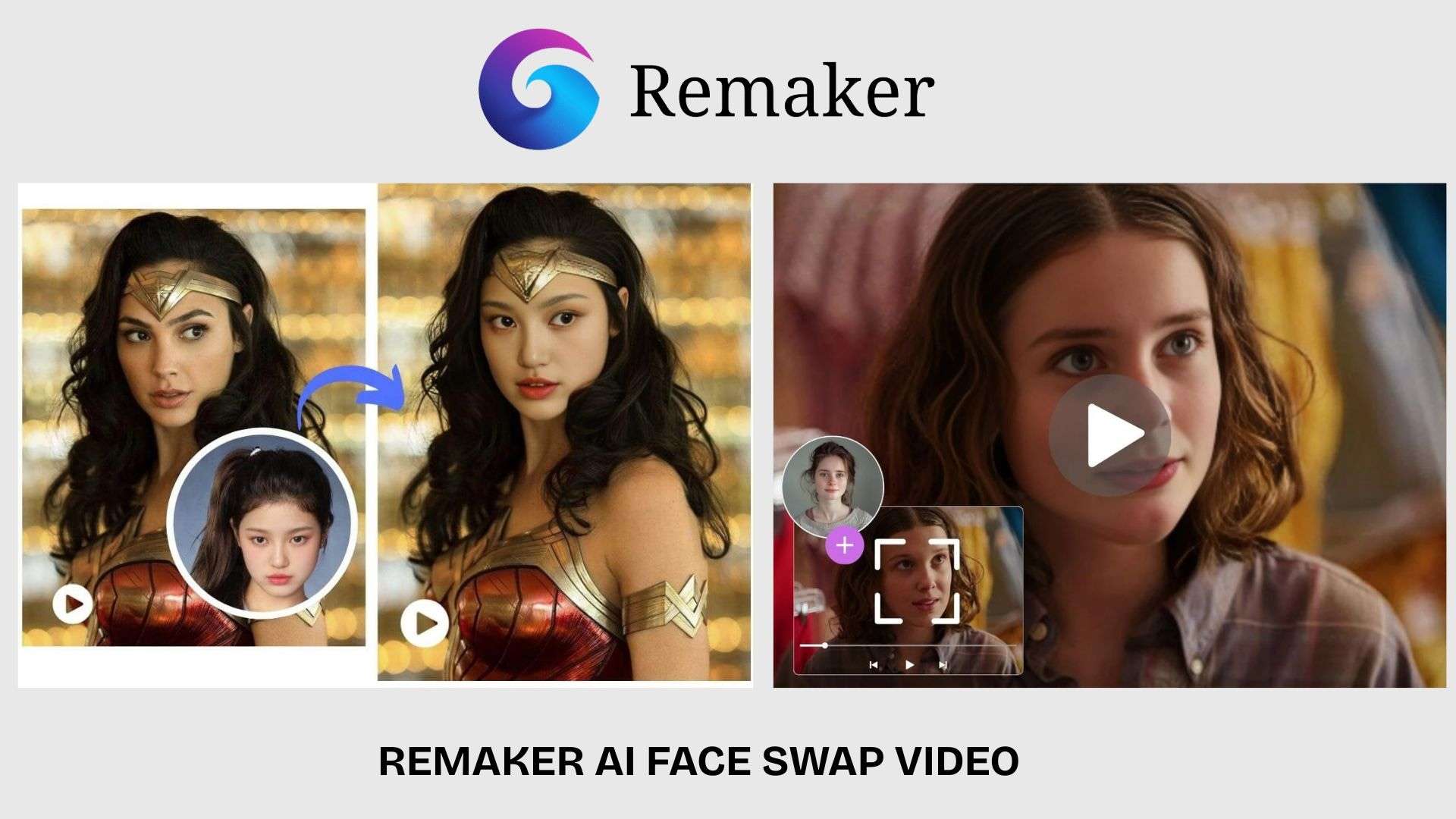 remaker ai face swap for video