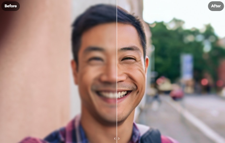 Remini AI 흐림 제거 결과