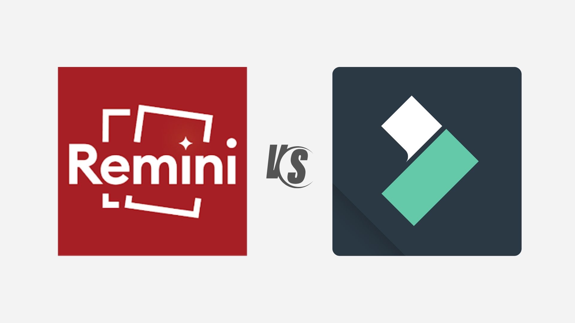 Remini와 Filmora 비교