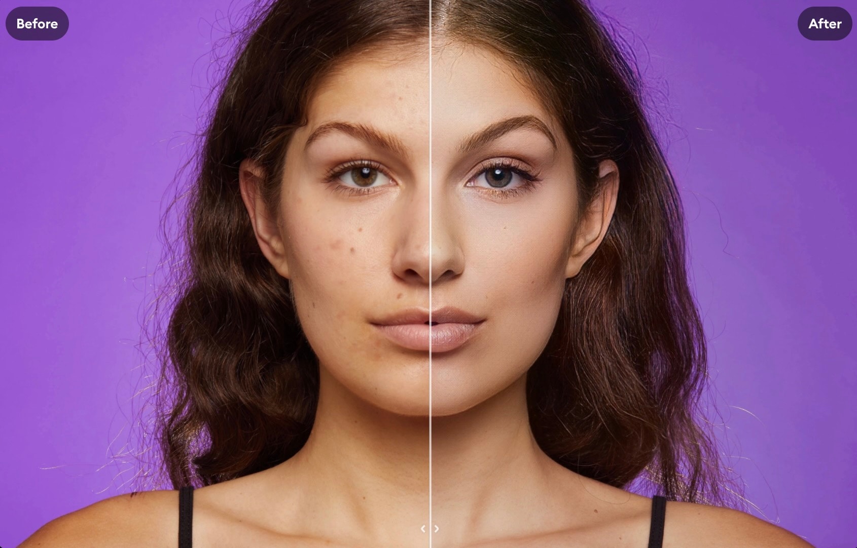 Remini AI 피부 보정 결과