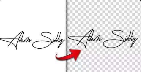 remove signature background