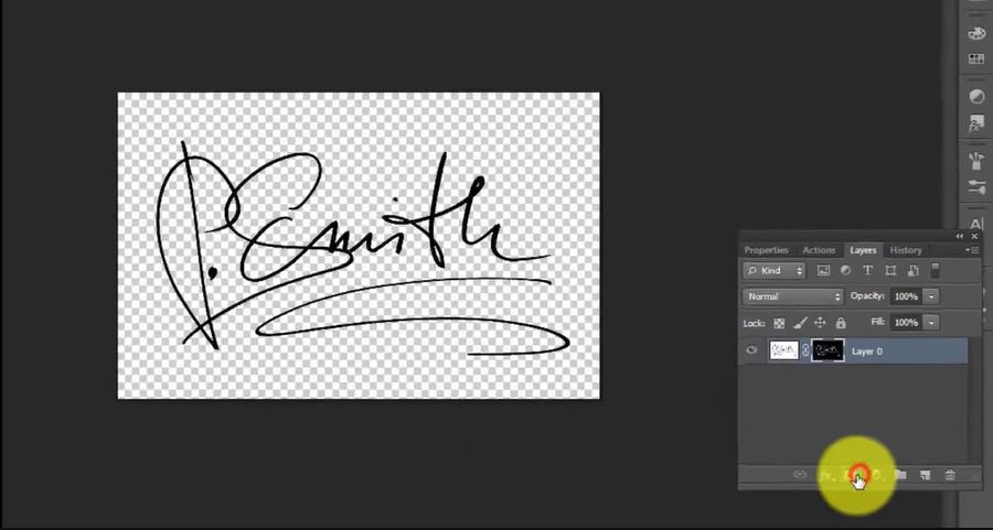 add layer mask to signatures