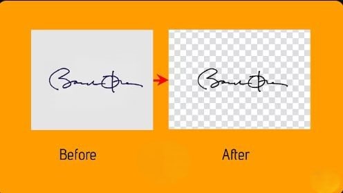 online signature background remove