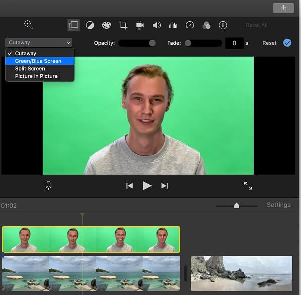 remove background from video imovie