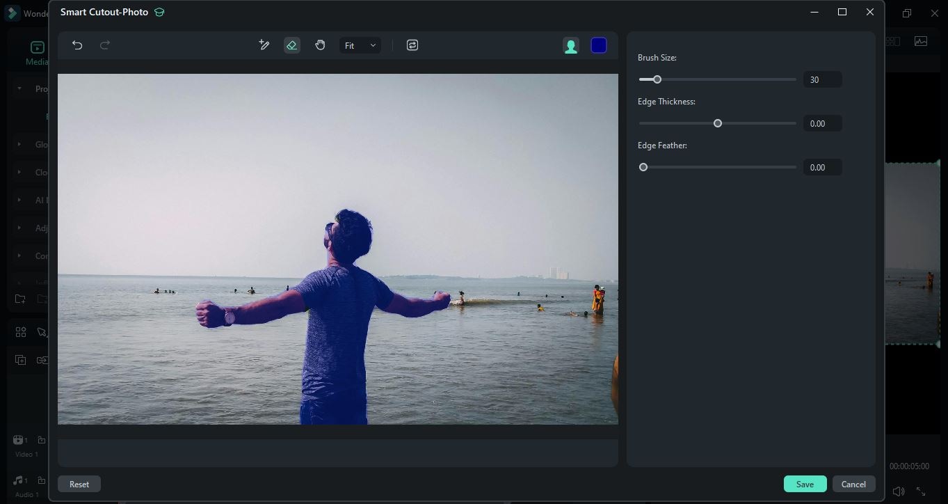 select the image subject