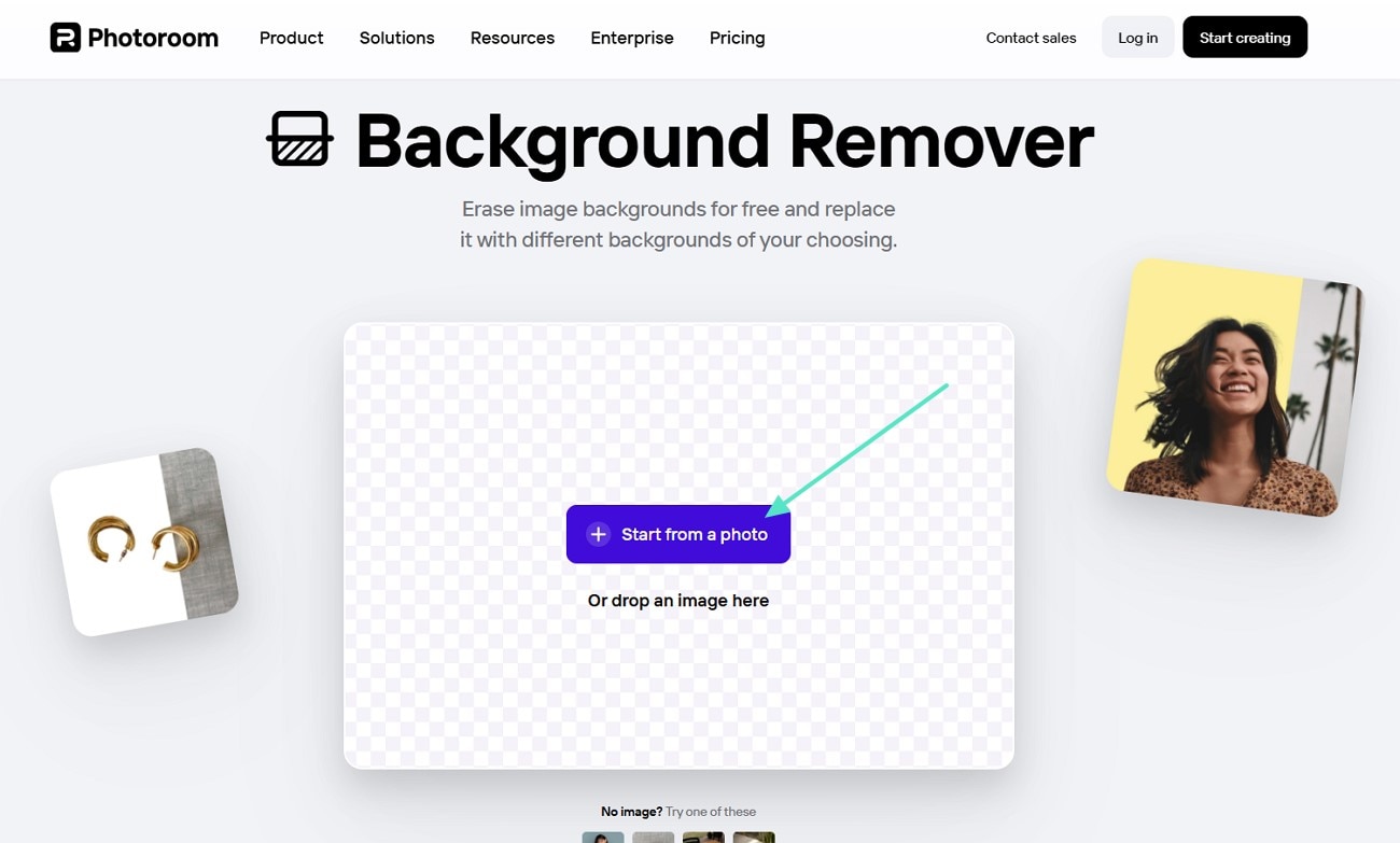 removing background from photo photoroom