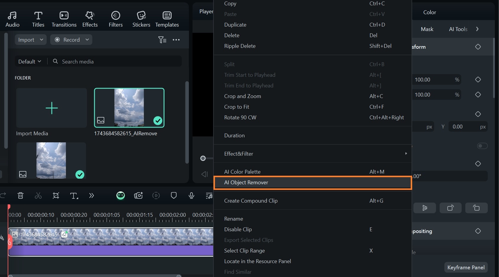 hremove object while editing