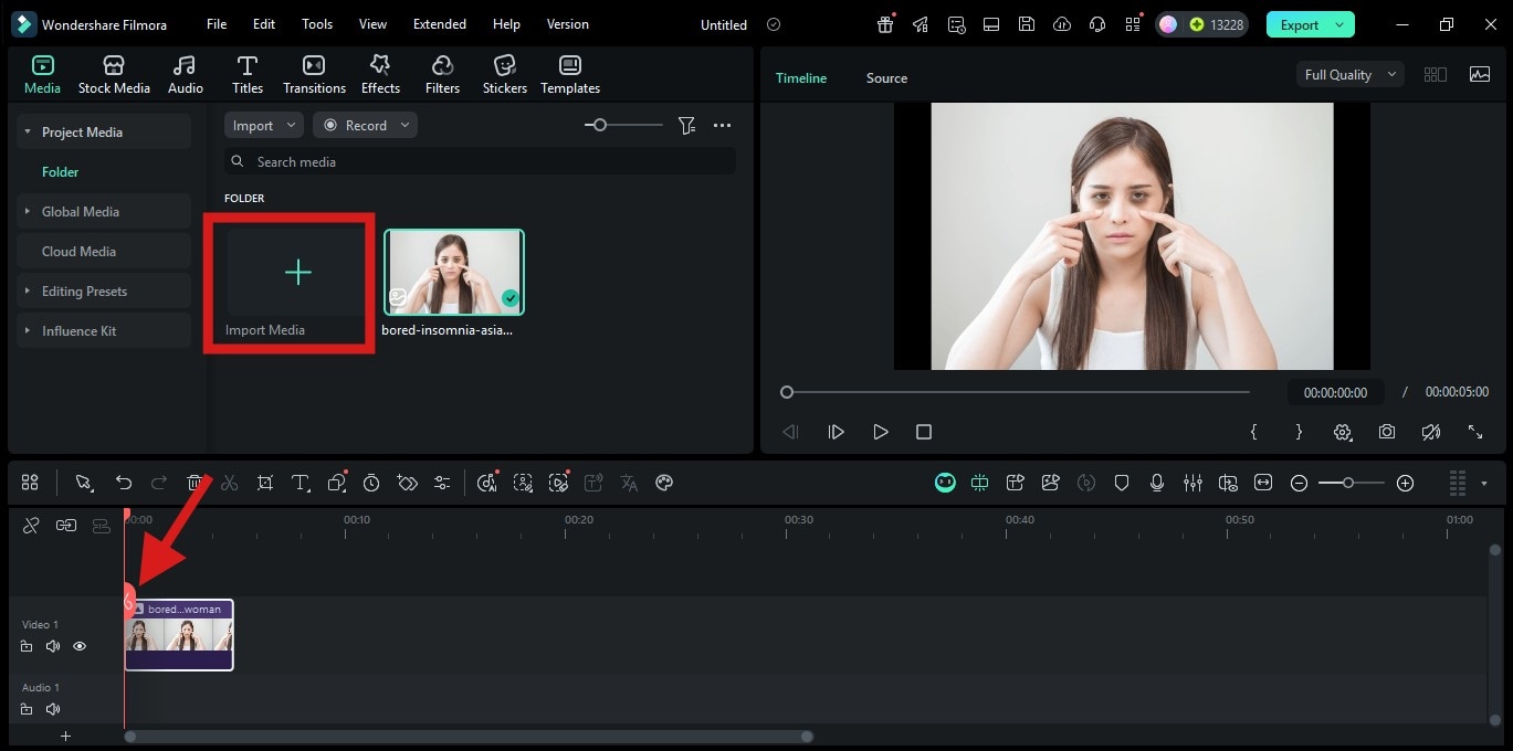 importing image with eyebag