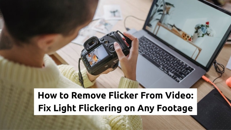 how to remove flicker from video