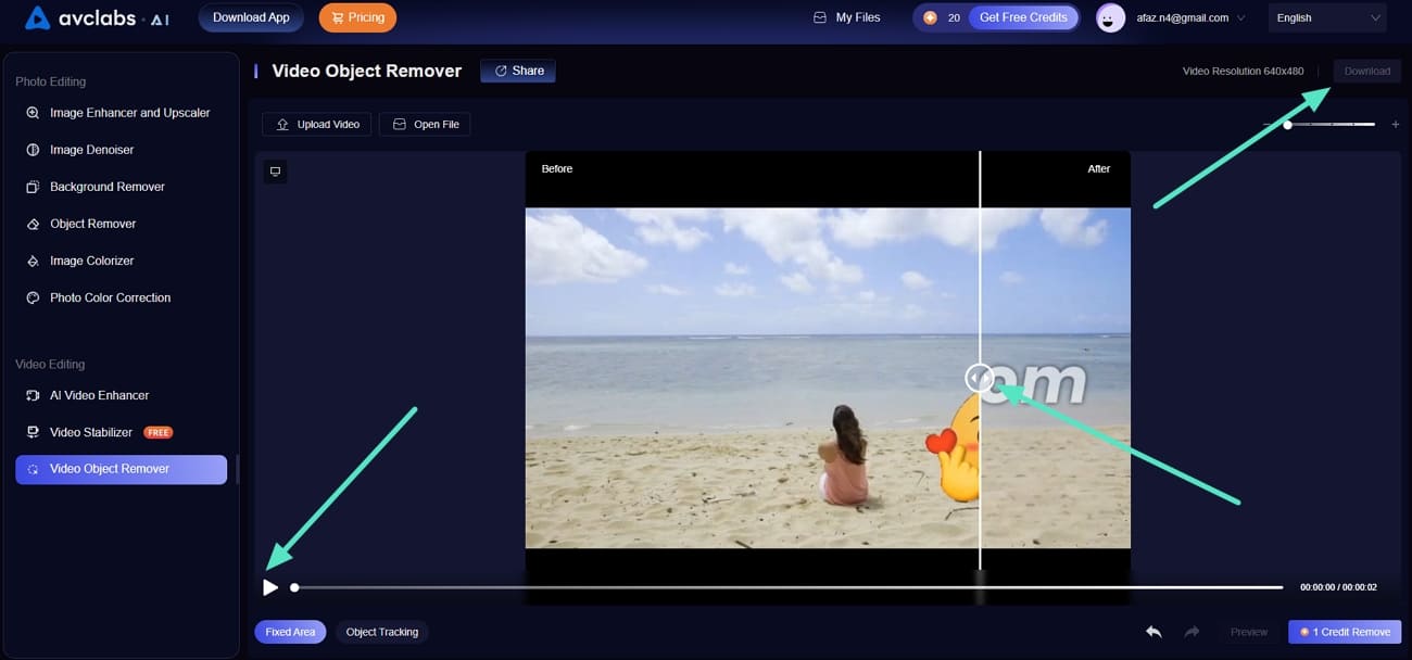 preview and save video without sticker