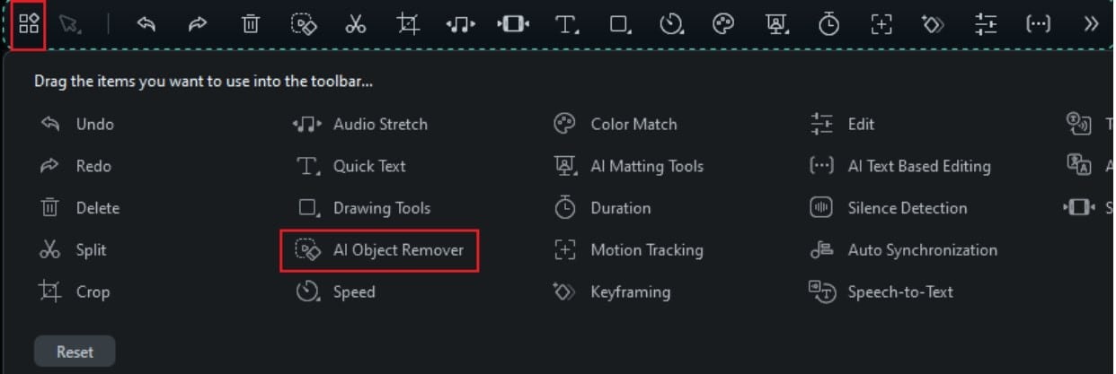 access the AI object remover