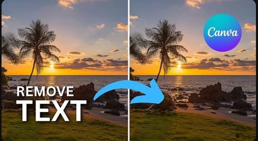 use cava to remove text
