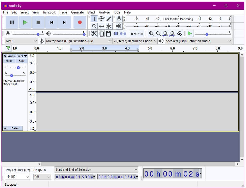 remove unwanted clip in audacity  
