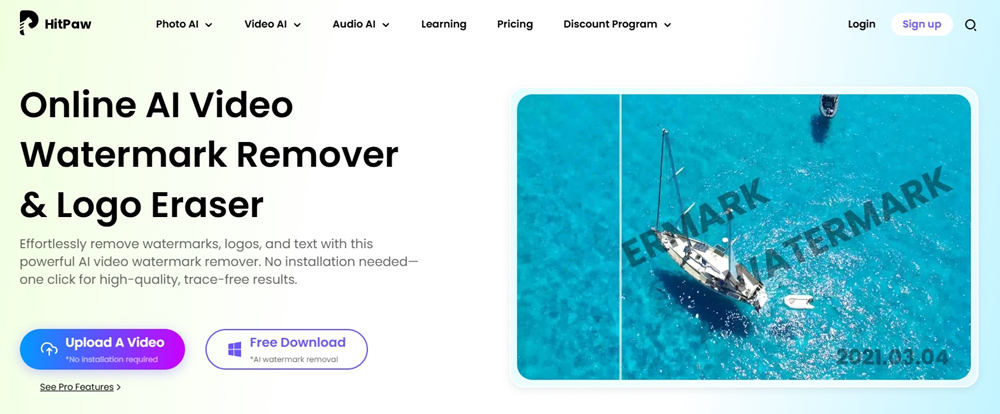 remove video watermark with hitpaw