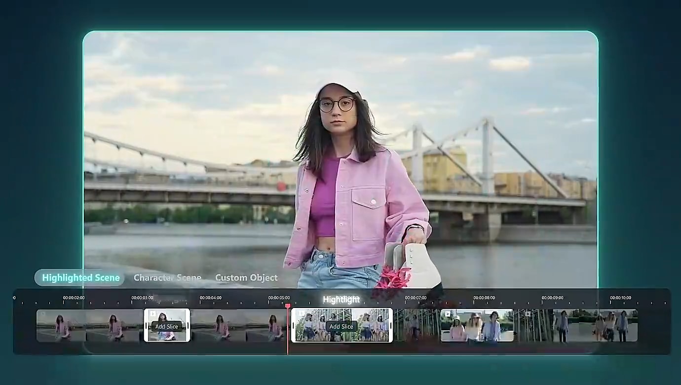 smart scene cut in filmora