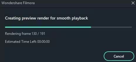 rendering video preview
