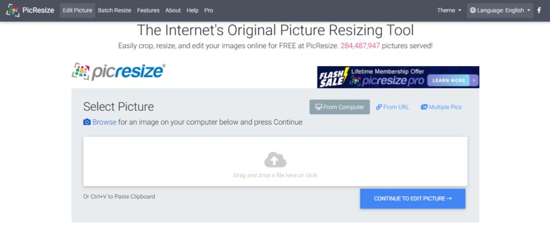 how to resize a picture for instagram online