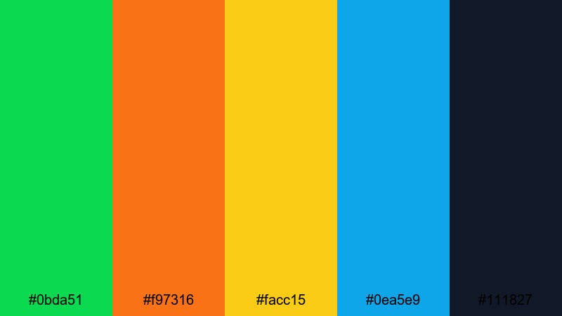 retro arcade vibes malachite color palette with hex codes