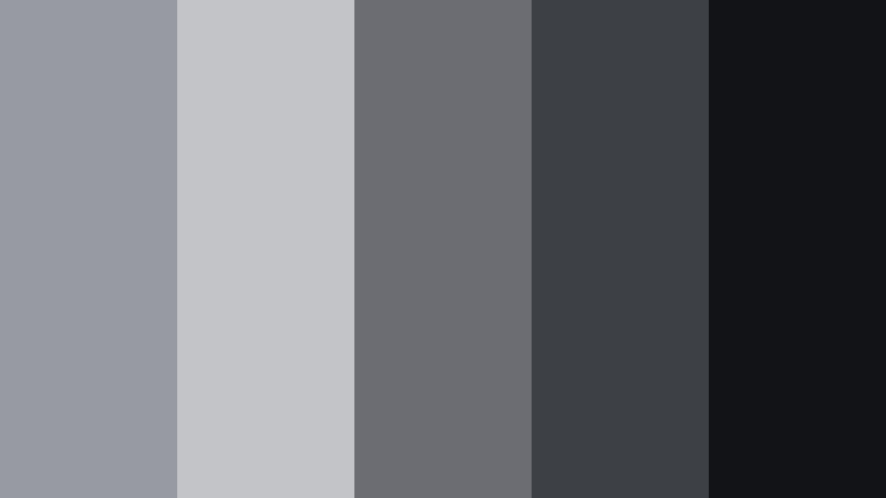 retro reel grain silver screen gray color palette with hex codes
