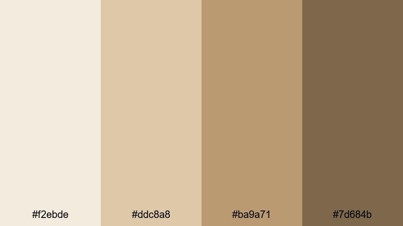 retro sandgrain film muted color palette with hex codes