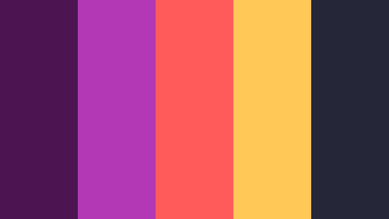 retro synth sunset retro plum color palette with hex codes