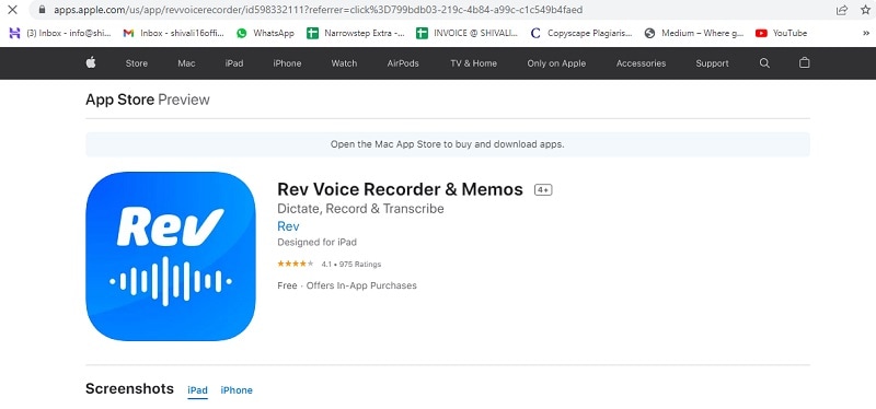 rev voice recorder and memos