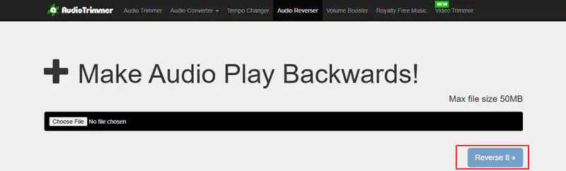 online mp3 reverser reverse file