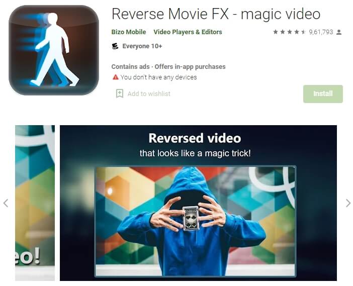 reverse movie fx magic video