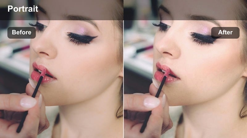 Beauty vlogger recording a glam update in the backseat of a car at night