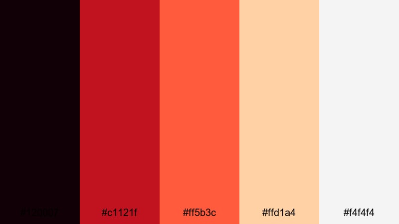 rivalry redline sports color palette with hex codes