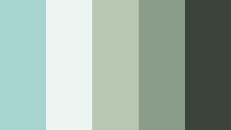 river stone sanctuary waterfall mist color palette with hex codes