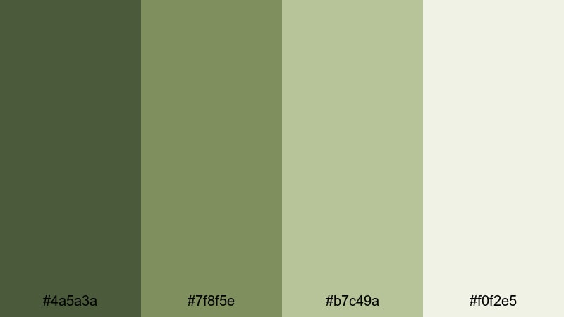 riverbank camouflage army color palette with hex codes