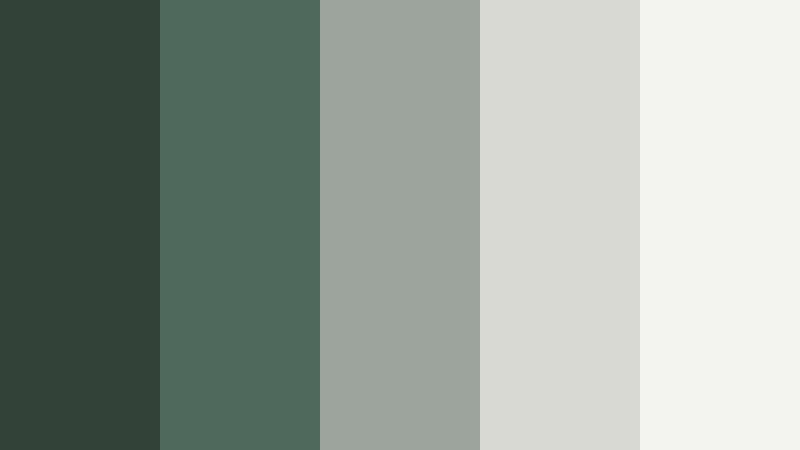 riverbank stone path dusty forest green color palette with hex codes
