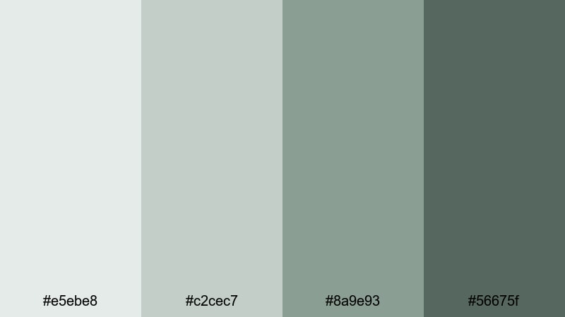 riverstone studio gray green blue color palette with hex codes