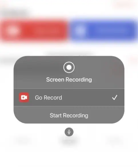 go record interface ios