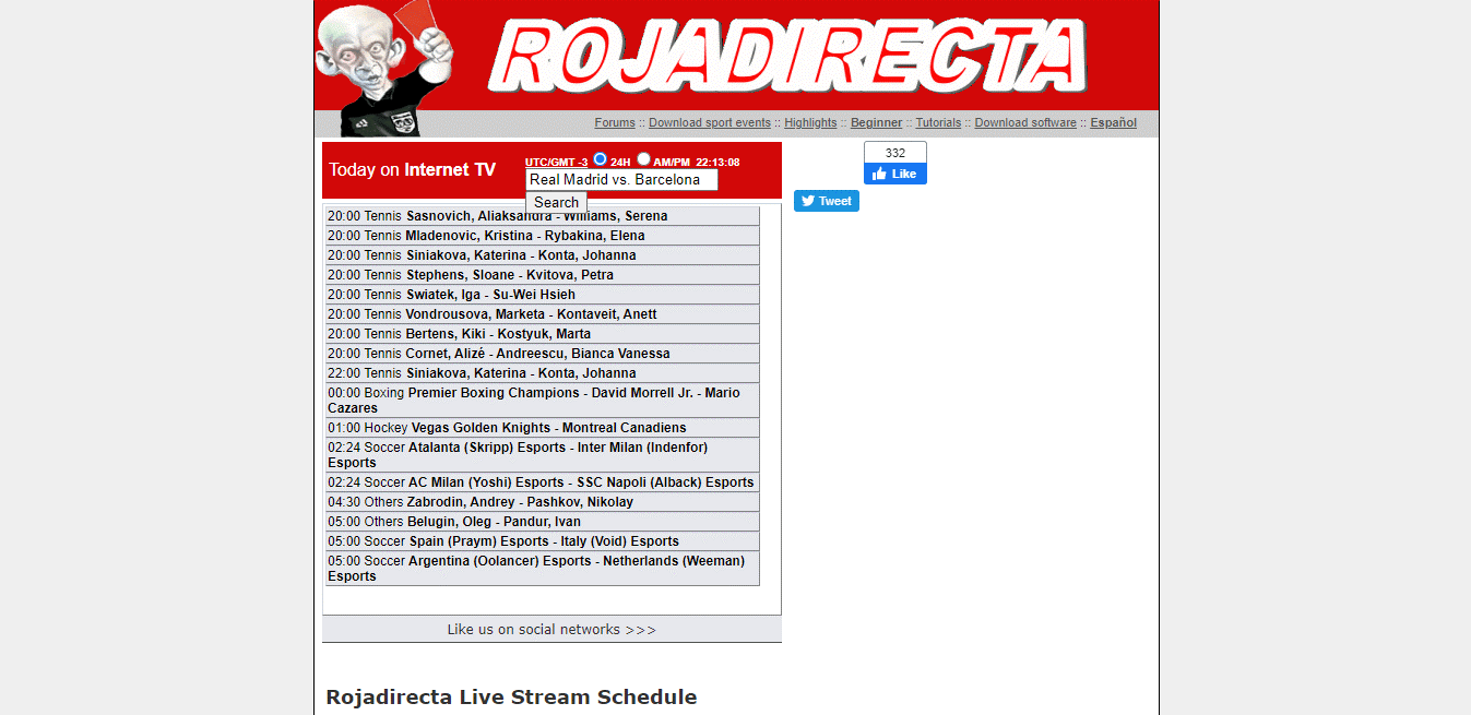 sites like rojadirecta