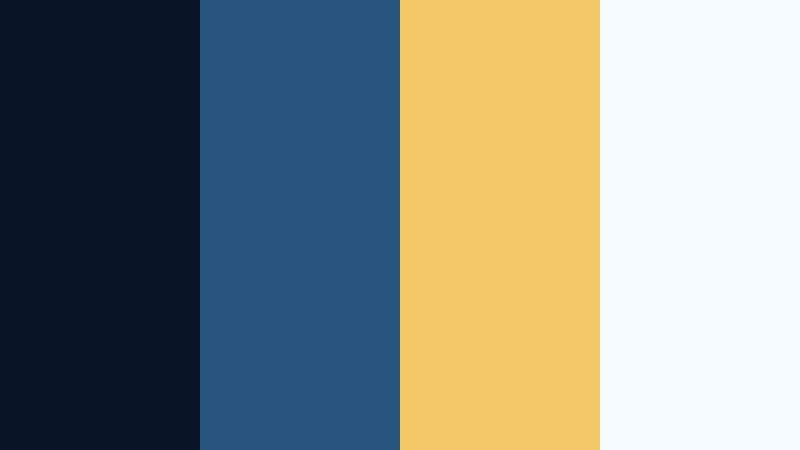 rooftop pool twilight navy blue and gold hotel color color palette with hex codes