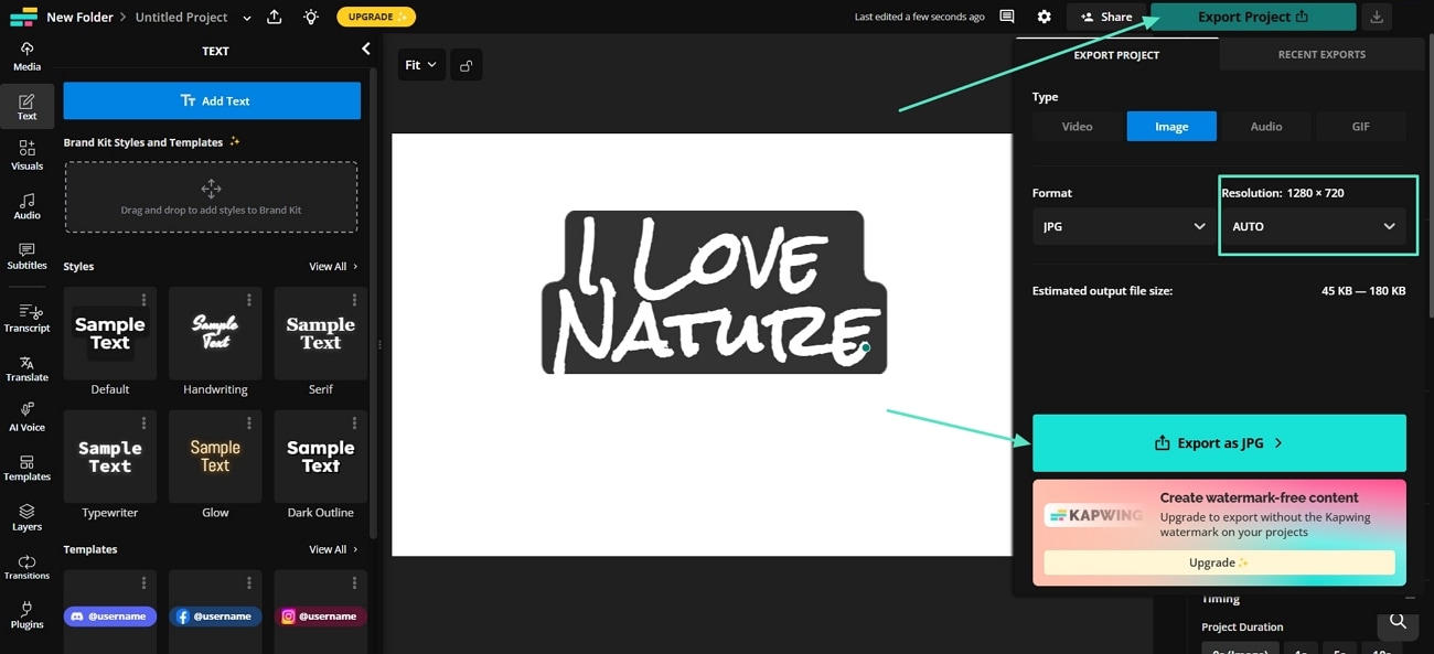 save final rosalia font in device