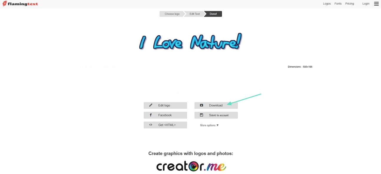 download the final font flaming text
