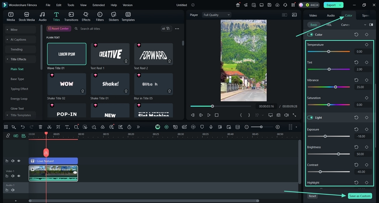 edit instagram video on filmora