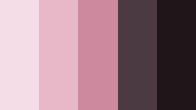 rose and charcoal luxe vintage rose pink color palette with hex codes