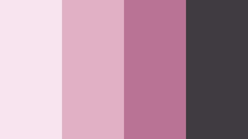 rose and graphite luxe cosmic rose color palette with hex codes
